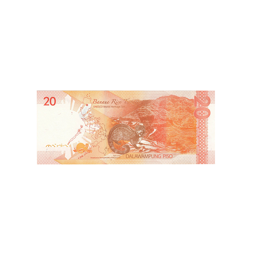 Philippines - Billet de 20 Pesos - 2010-2022