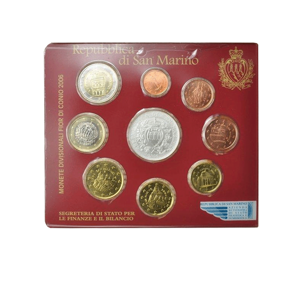 San Marino 2006 – Offizielle Münzen der Serie 9 – FDC