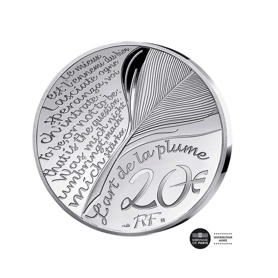 Alexandre Dumas et les Trois Mousquetaires - Monnaie de 20€ Argent - BE 2024