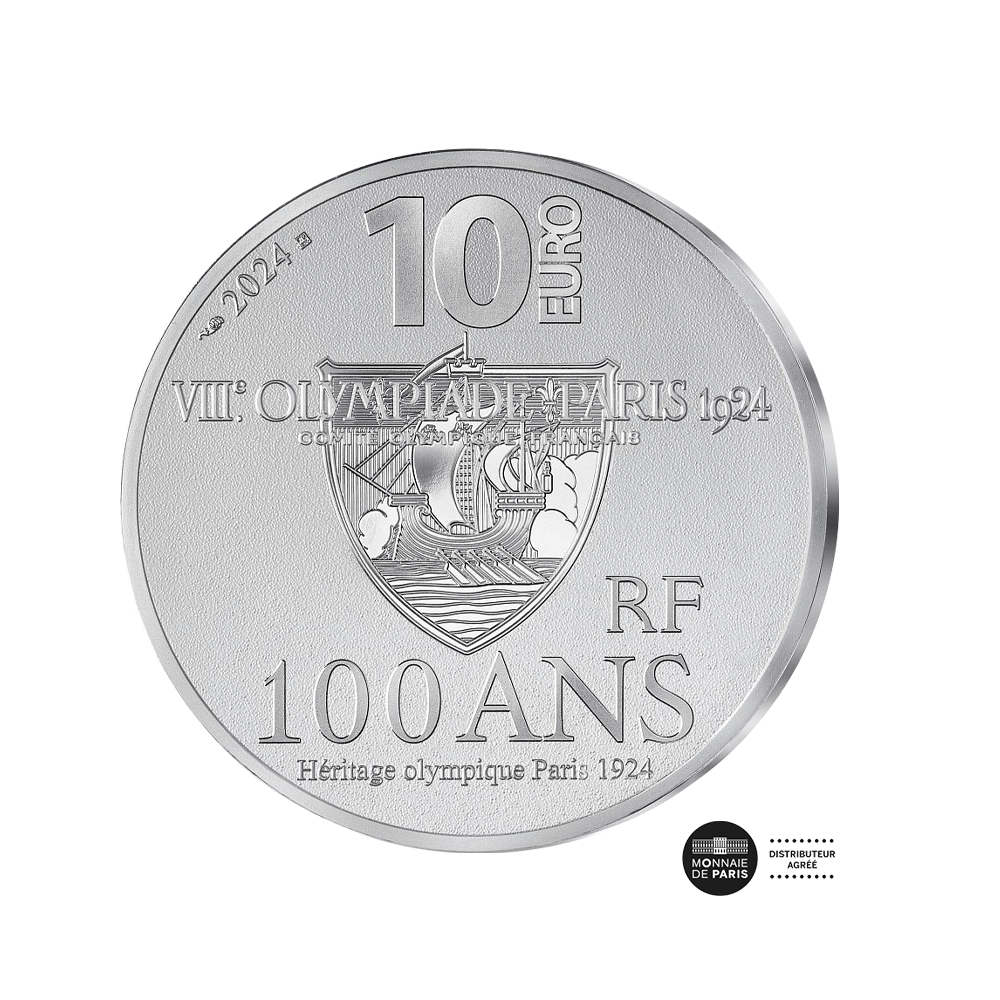 Viiiè Olympiades de Paris 1924 - valuta van € 10 geld - Be 2024