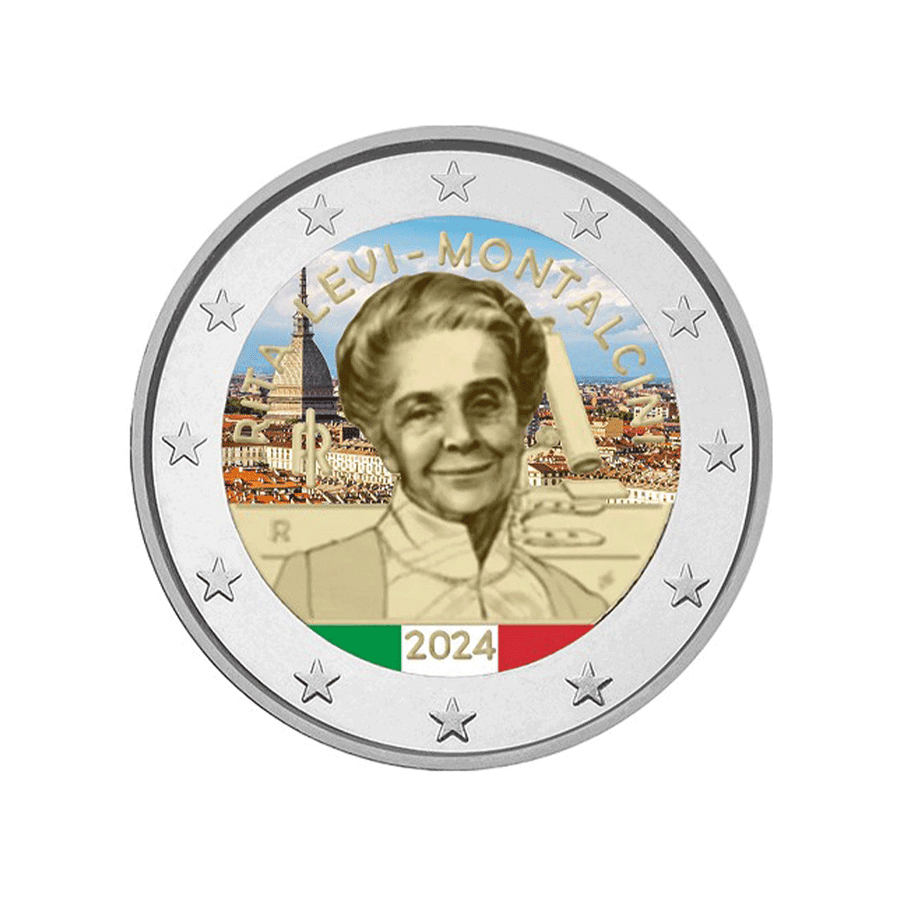 Italie 2024 -  2 Euro Commémorative - Rita Levi-Montessori - Colorisée