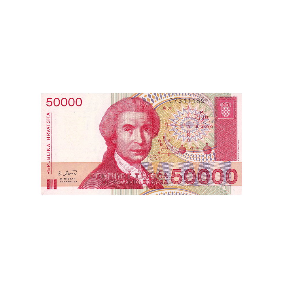 Croatie - Dinar - 1991-1994