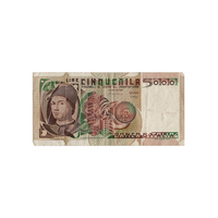 Italy - 5000 Lire Banknote - 1979