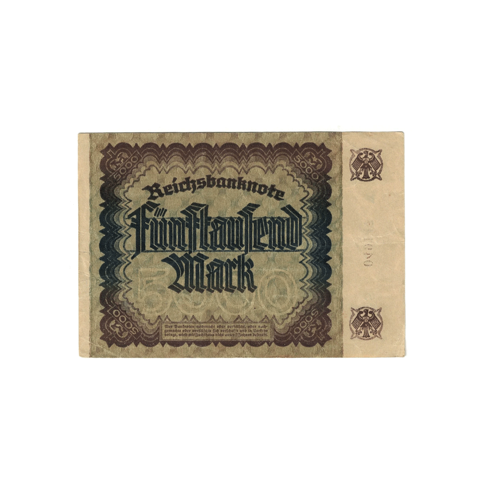 Germany - 5000 Reichsmark Banknote - 1922