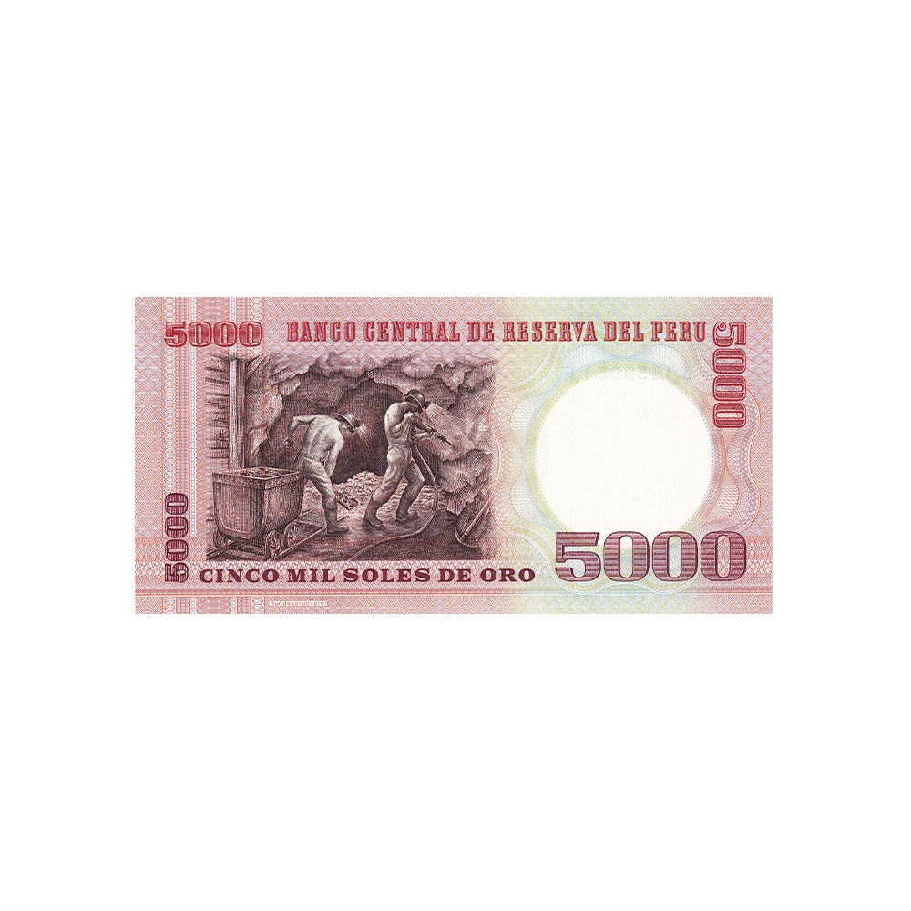 Pérou - Billet de 5000 Soles de Oro - 1976-1985