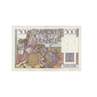 France - Billet de 500 Francs - Chateaubriand - 1945-1953