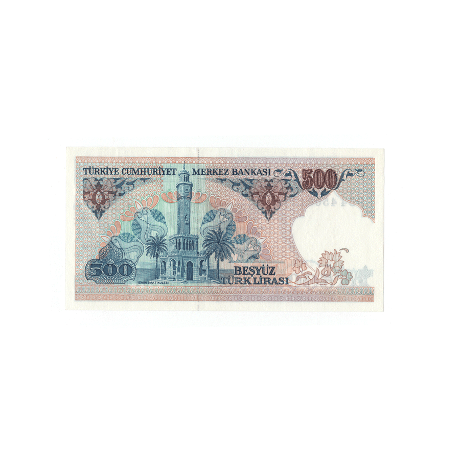 Turquie - Billet de 500 Lires - 1983-1984