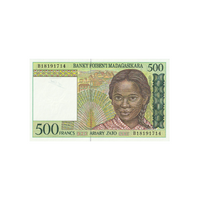 Madagascar - Billet de 500 Francs (100 MGA) - 1994-2004
