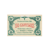 France - Billet de 50 Centimes - Chambre des Commerce de Saint-Dizier - 1920