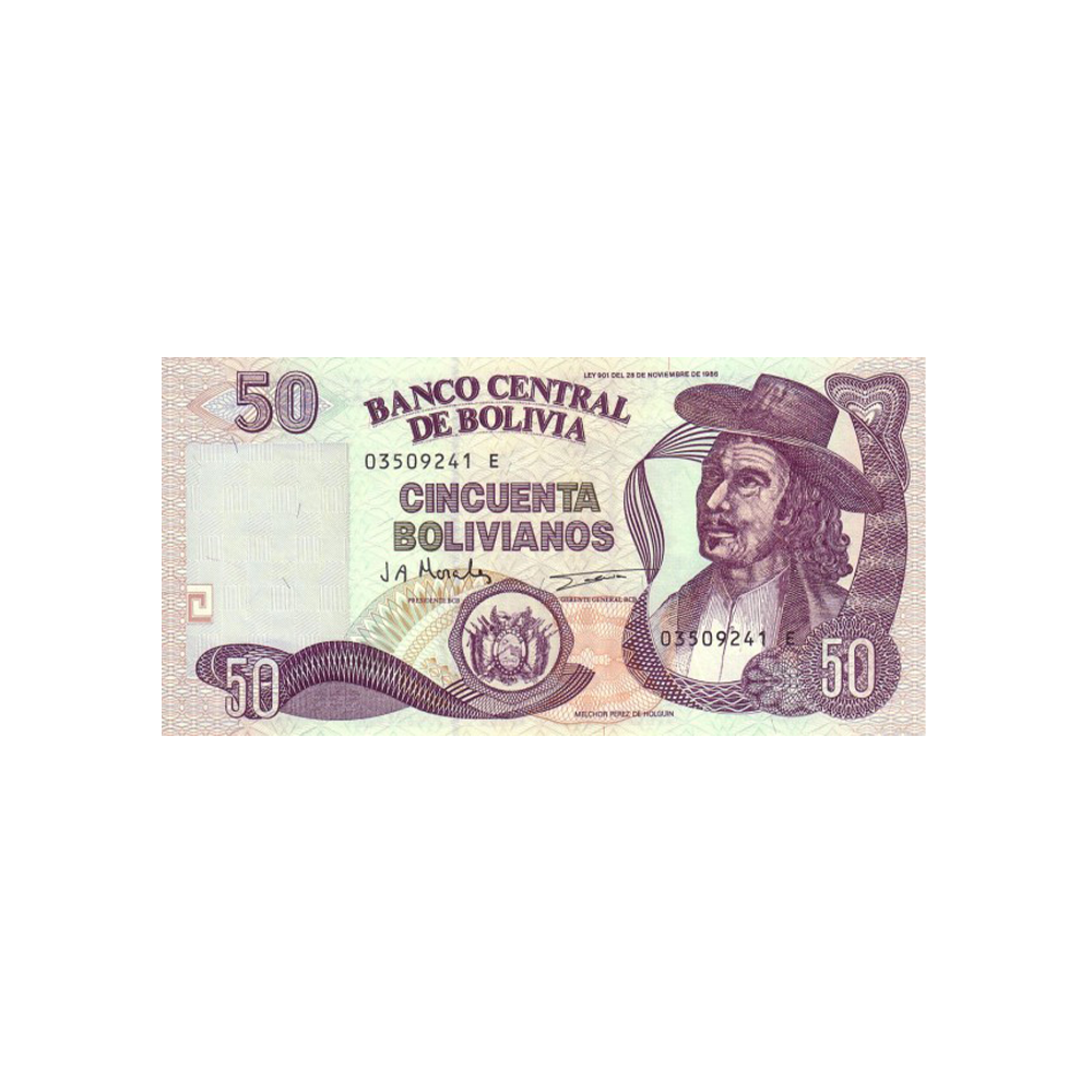 Bolivie - Billet de 50 Bolivianos - 1995 - 2001