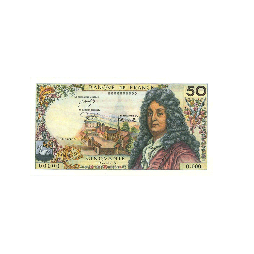 France - Billet de 50 Francs - Racine - 1965-1976