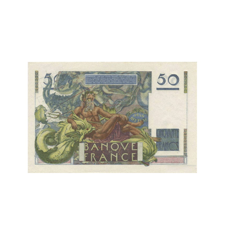 France - Billet de 50 Francs - Le Verrier - 1946-1951