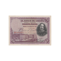 Espagne - Billet de 50 pesetas - 1928