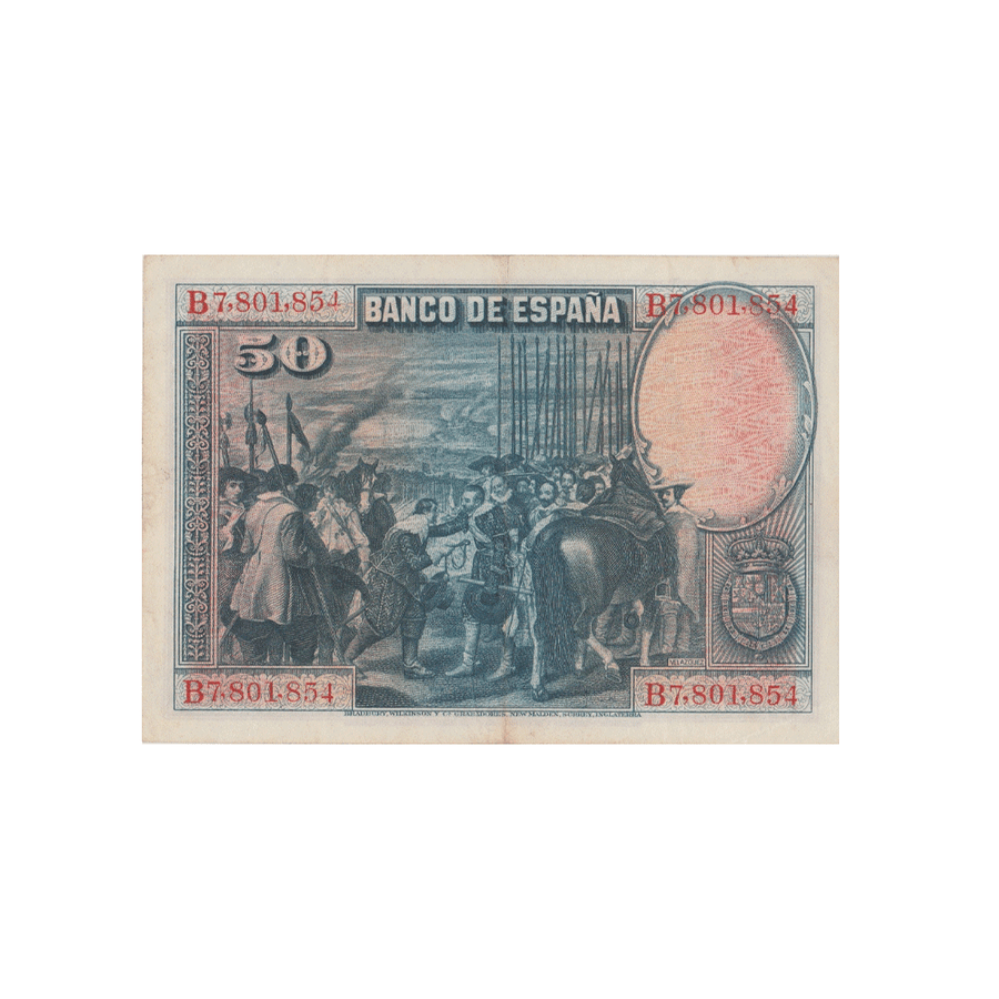 Espagne - Billet de 50 pesetas - 1928