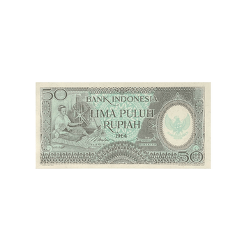 Indonésie - Billet de 50 Roupies - 1964