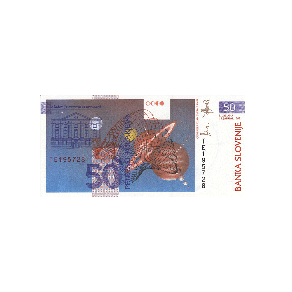 Slovenia - Ticocchie di 50 Tolarjev - 1992