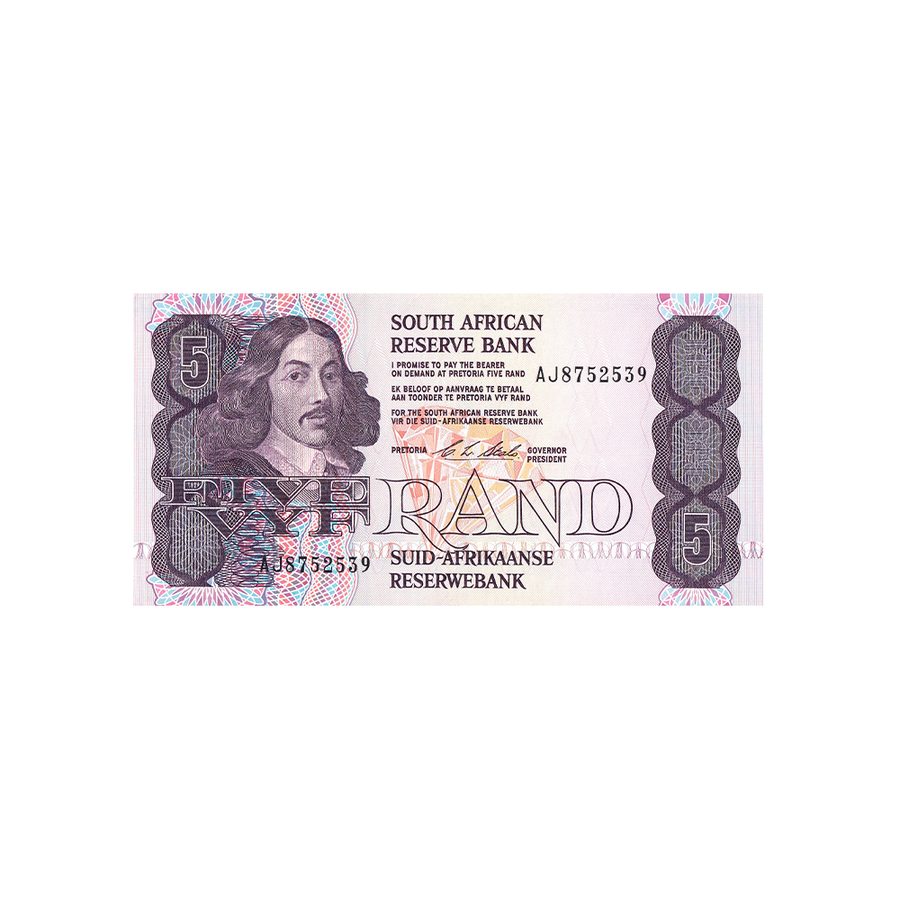 Afrique du Sud - Billet de 5 Rand - 1978-1994