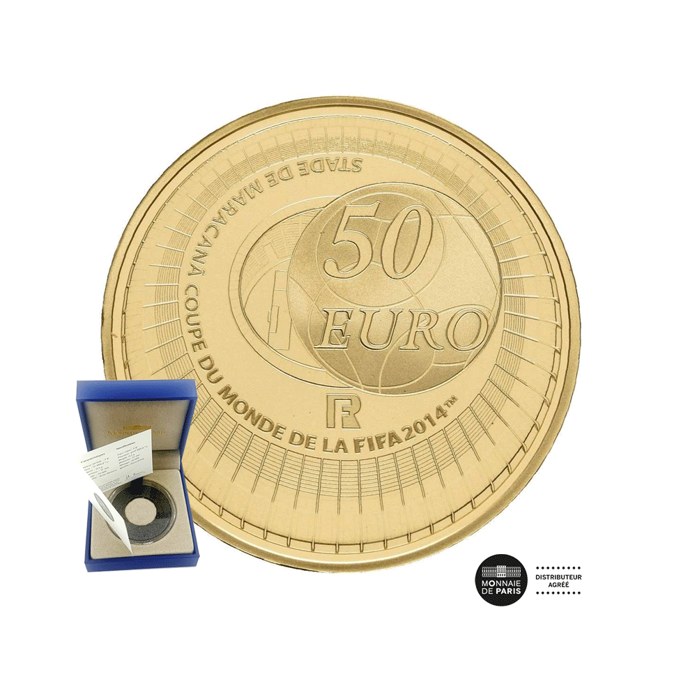 FIFA World Cup 2014 - €50 Gold Coin - BE 2014