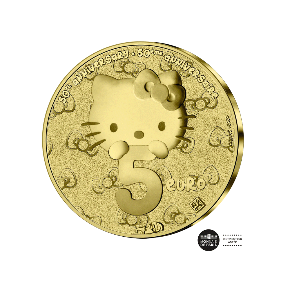 Hello Kitty - Monnaie de 5€ Or 1/2g - BE 2024