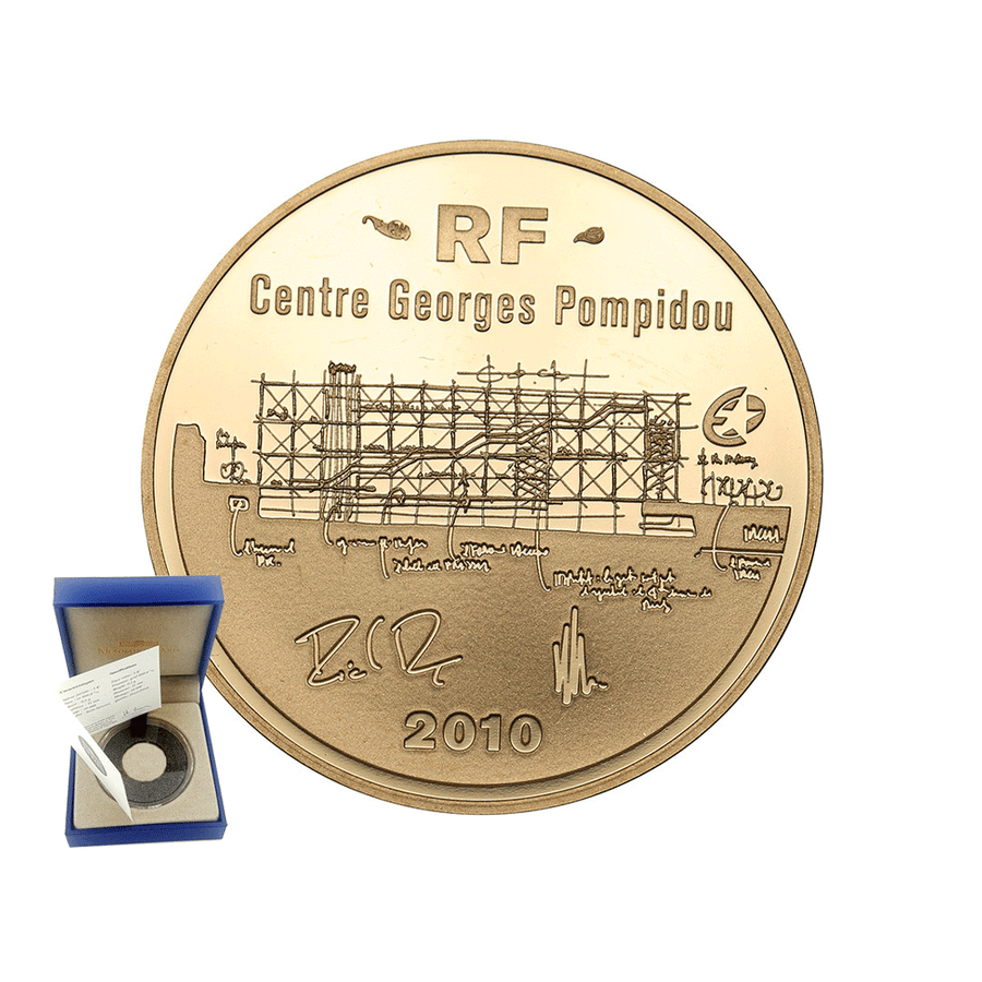 Centre Georges Pompidou - 50 Euro Gold Coin - BE 2010