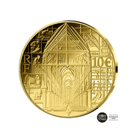 Notre-Dame de Paris - Monnaie de 10€ Or 1/10 Oz - BE 2024