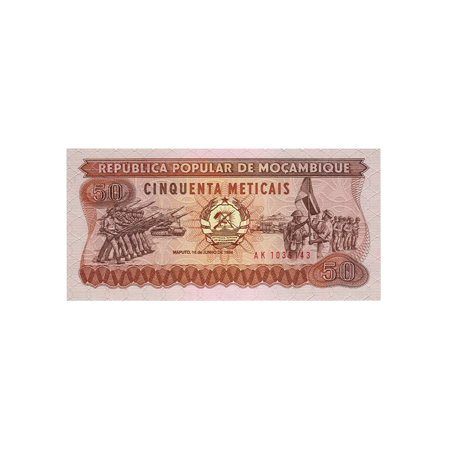 Mozambique - Billet de 50 Meticais - 1983-1986