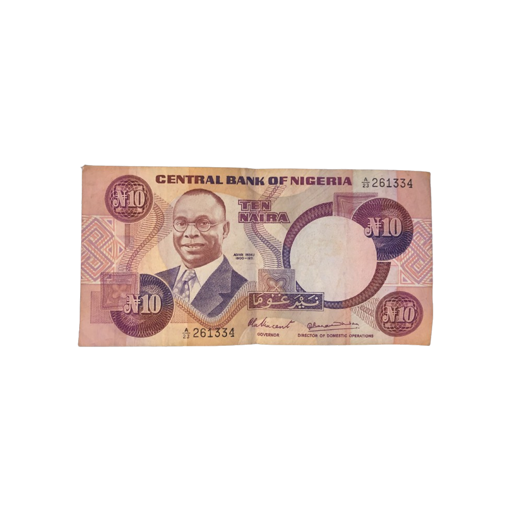 Nigeria - Billet De 10 Naira - 1979-1984 | Pieces-et-monnaies.com