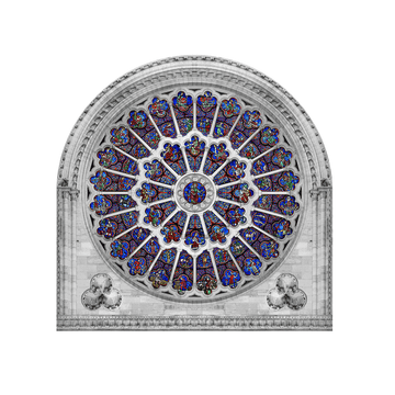 The Rose Window Collection - Resurrection of Notre Dame de Paris - 5 Dollar Coin - BE 2024