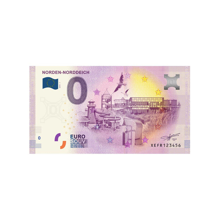 Billet souvenir de zéro euro - Norden-Norddeich - Allemagne - 2019