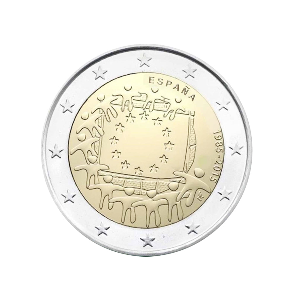 Espagne 2015 - 2 Euro Commémorative - Drapeau européen