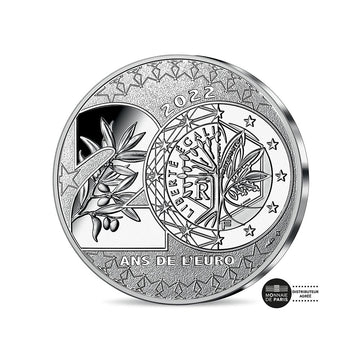 The 20th anniversary of the Euro - Currency of 100 Euro Silver Commemorative
