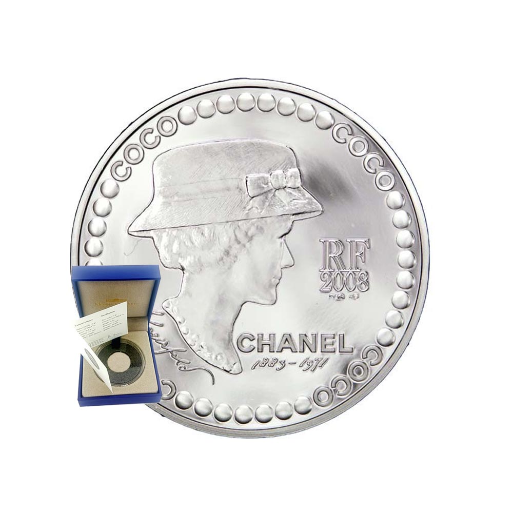 Coco Chanel - Monnaie de 5€ Argent - BE 2008