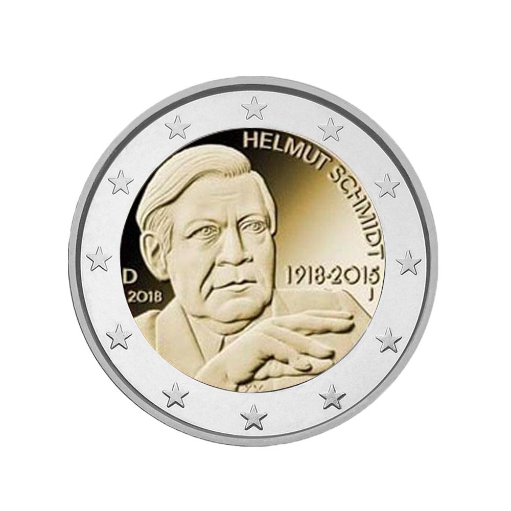 Germany - 2 Euro commemorative - Helmut Schmidt - BU 2018