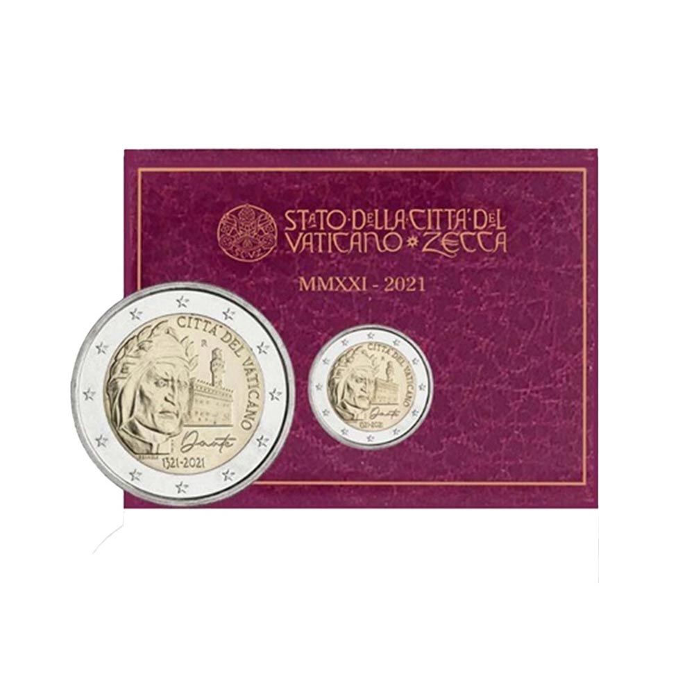 Vaticaan 2021 - 2 Euro Herdenkingsvermogen - Dante Alighieri - Bu