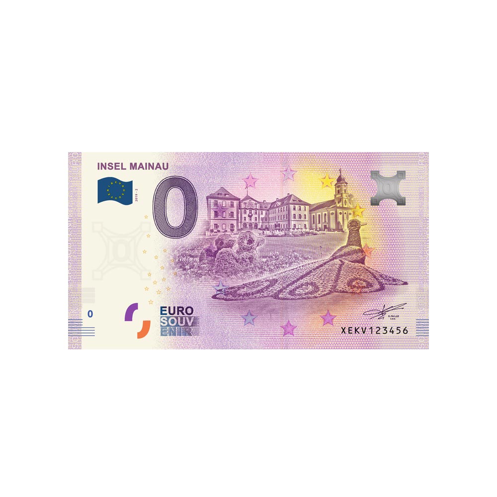 Souvenir -ticket van Zero Euro - Inl Mainau - Duitsland - 2019
