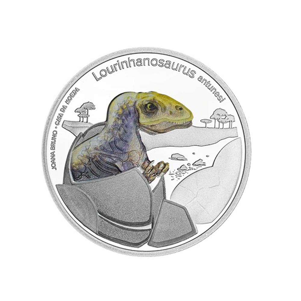 Dinosaure du Portugal - Lourinhanosaurus - Monnaie de 5 Euro Argent - BE 2022