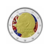 Slovaquie 2021 - 2 Euro Commémorative - 100ème anniversaire de la naissance d’Alexander Dubcek #2 - Colorisée