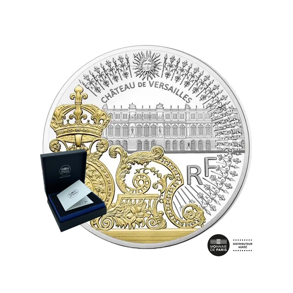 Trésors de Paris - Grille de Versailles - Monnaie de 10€ Argent - BE 2018