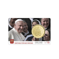 coincard vatican pape françois  50 cents 2020 n 11