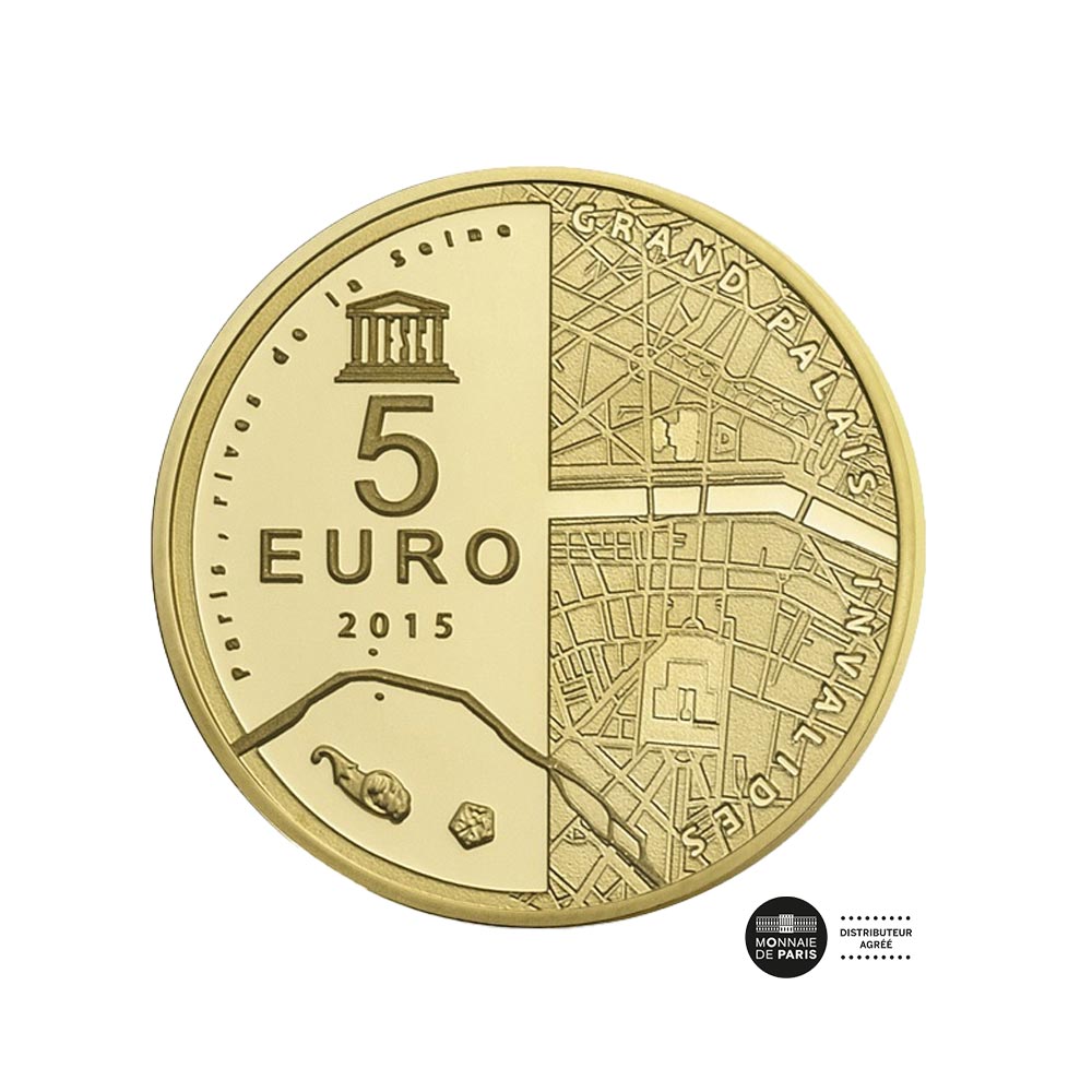 UNESCO - LES RIVERS DE SEINE - MINT di € 5 o - BE 2015