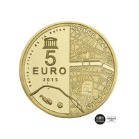 UNESCO - Les Rives de Seine - Monnaie de 5€ Or - BE 2015