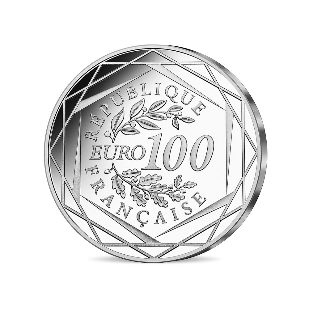 Les 20 Ans de l'Euro - Monnaie de 100 Euro Commémorative Argent