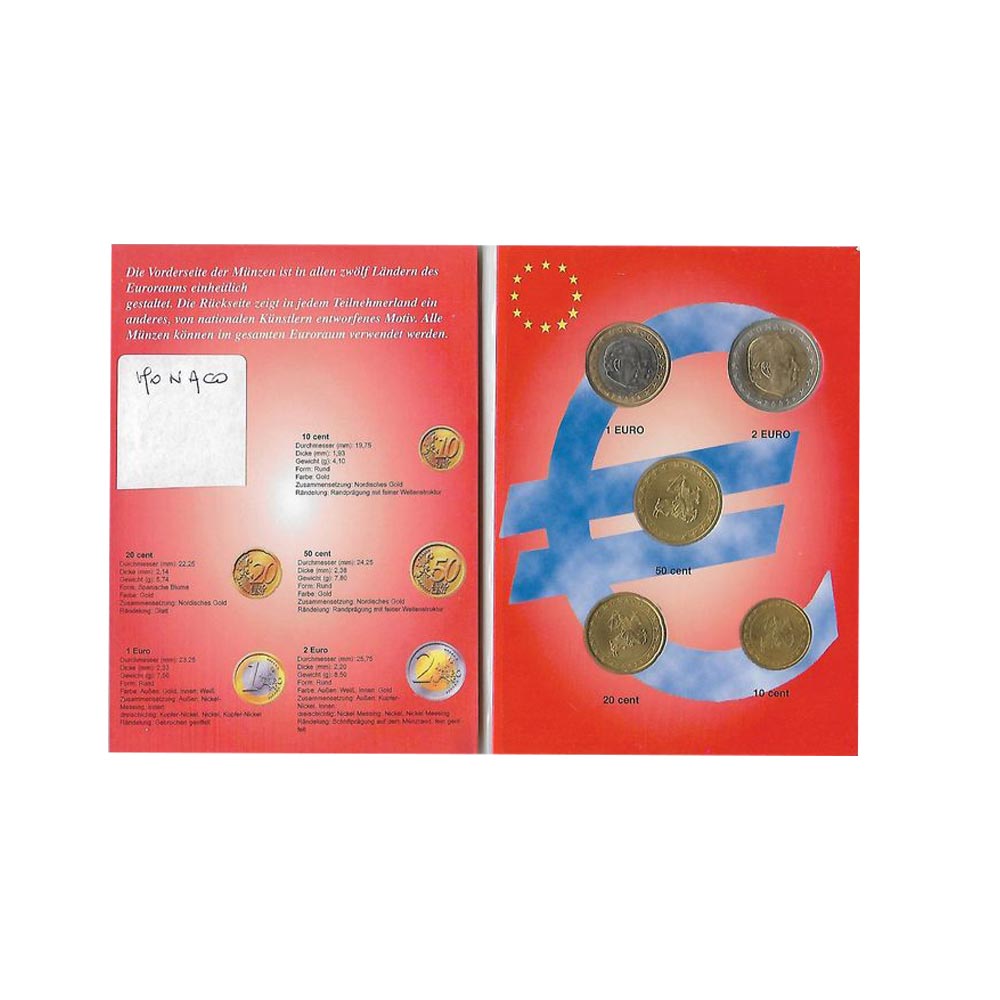 Monaco 2003 - Set de 5 pièces (10cents, 20cents, 50cents, 1€, 2€)