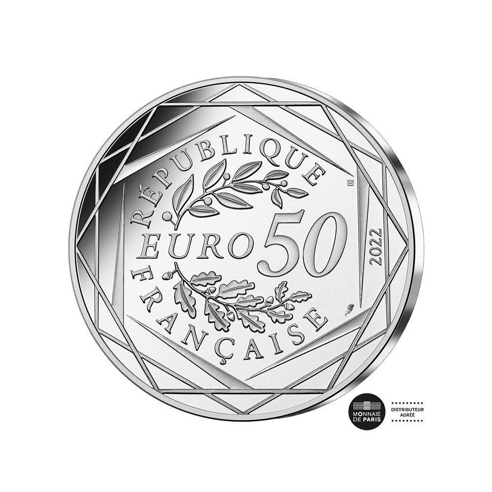 monnaie de 50 euro asterix argent 2022