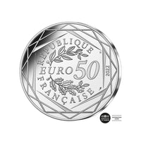 monnaie de 50 euro asterix argent 2022