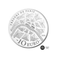 Trésors de Paris - Grille de Versailles - Monnaie de 10€ Argent - BE 2018