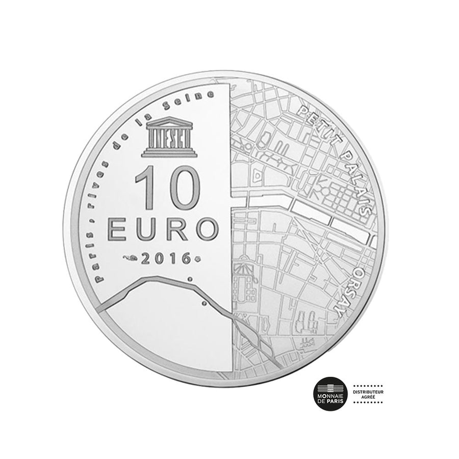 UNESCO - Musée d'Orsay und Petit Palais - Währung von 10 € Geld - sein 2016