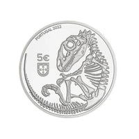 Dinosaur of Portugal - Lourinhanosaurus - 5 euro money money - BE 2022