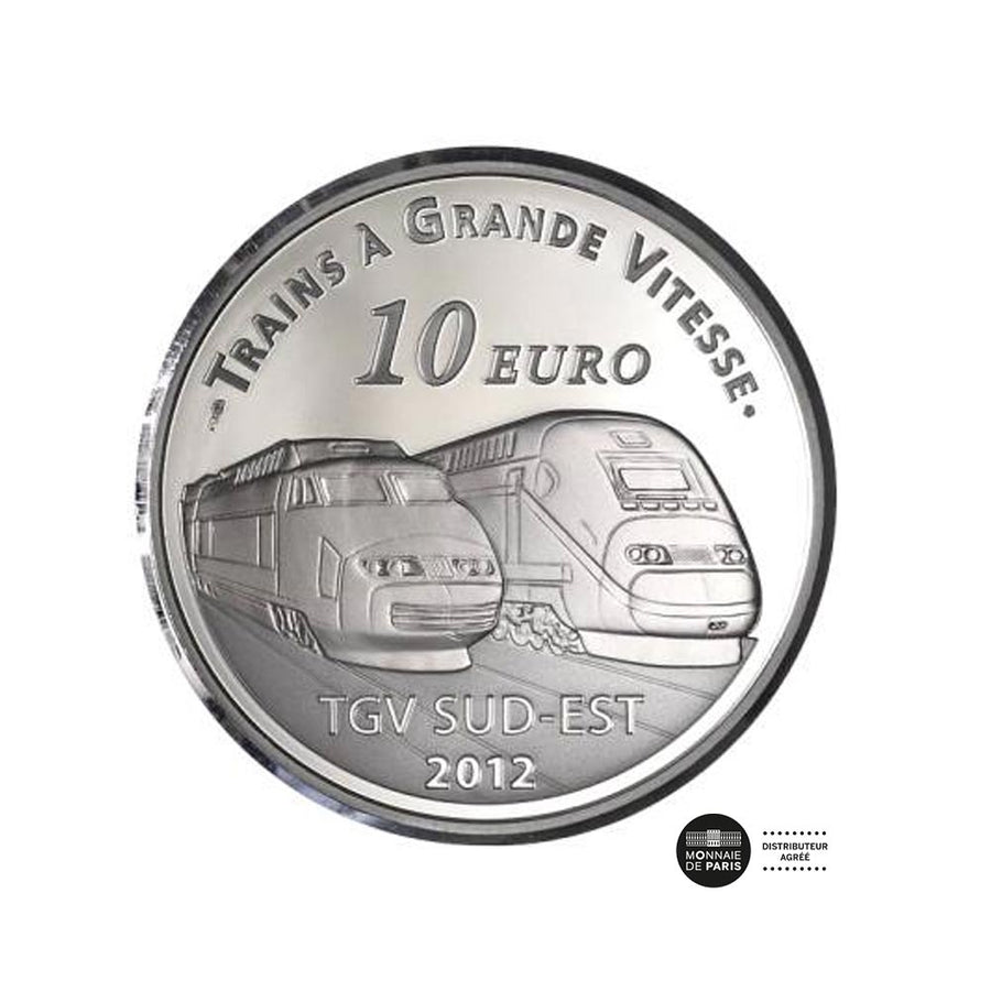 Gare de Lyon Saint Exupéry - Währung von 10 € Geld - sein 2012