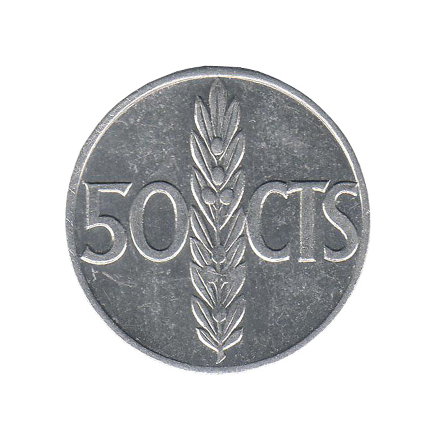 50 Centimos Franco Espagne 1966-1975